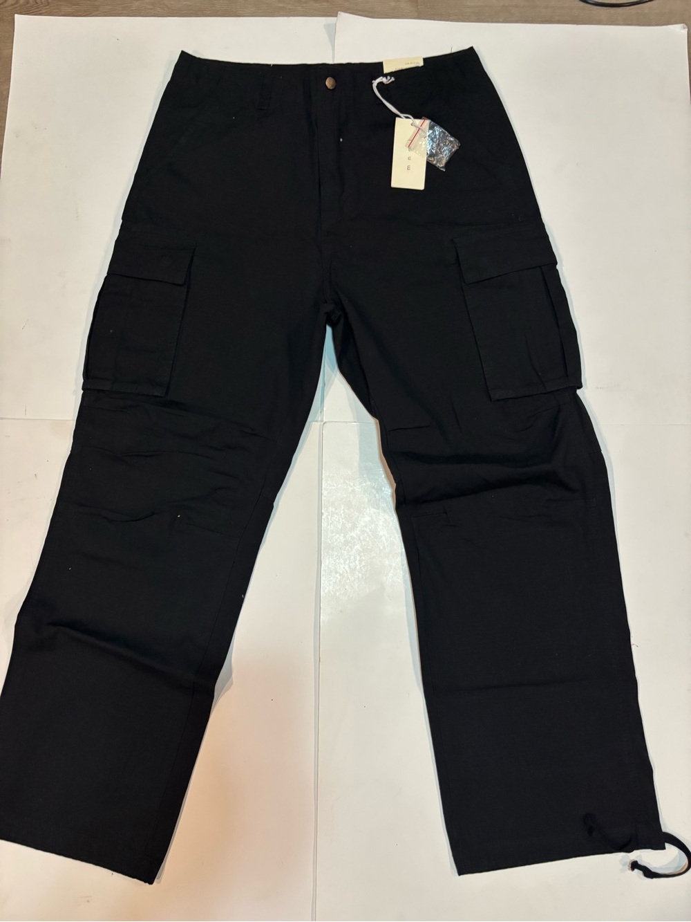 mnml Mens Cargo Pants/ Sizes Vary/ Black Utility Streetwear